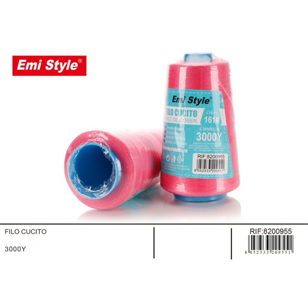 Emi Filo per Cucito 3000Y - Rosa Scuro 161#Emi