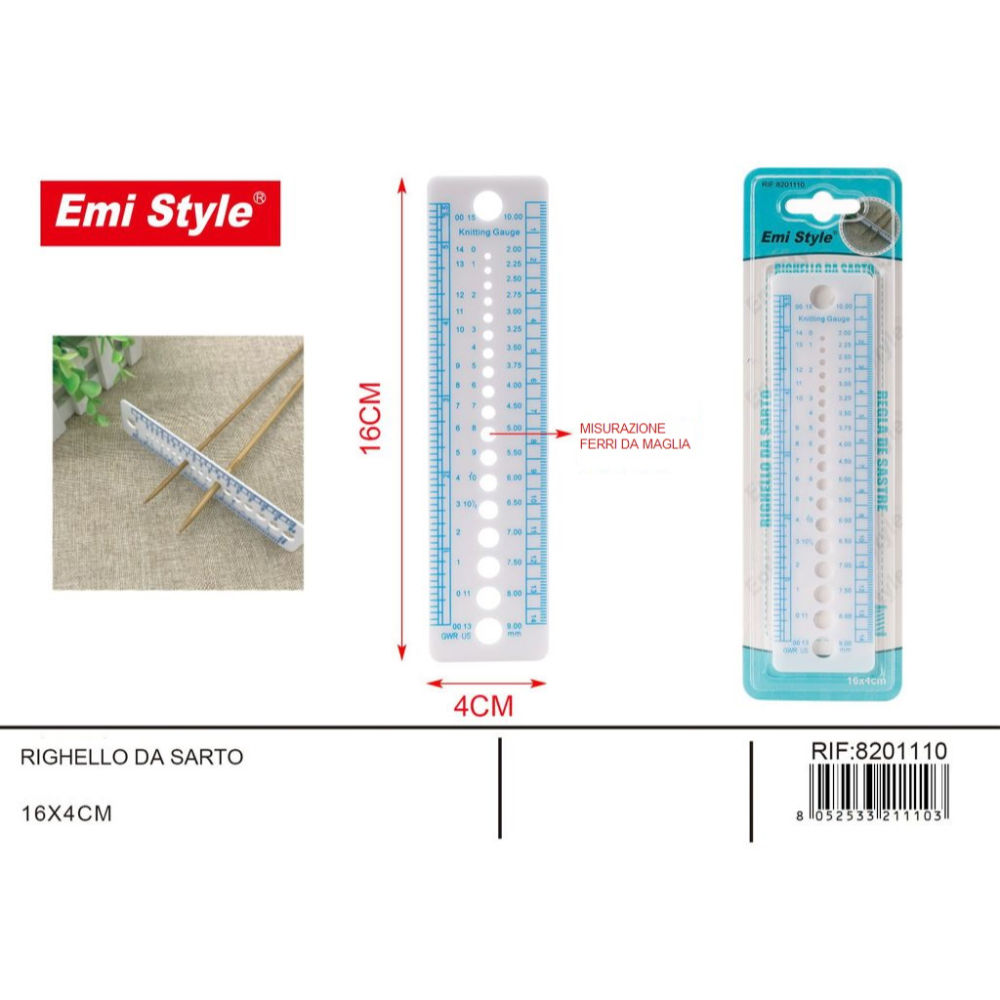 Emi Righello da Sarto - 16x4cmEmi