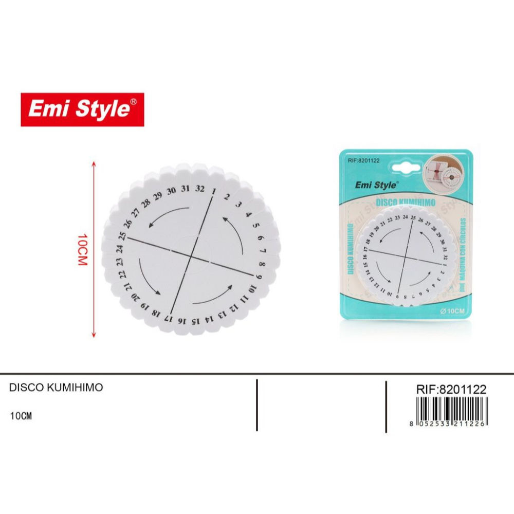 Emi Disco Kumihimo - Ø10cmEmi