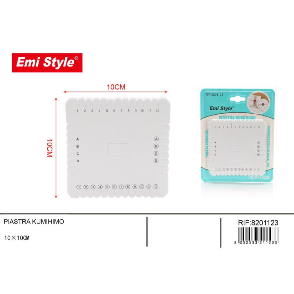 Emi Piastra Kumihimo - 10x10cmEmi