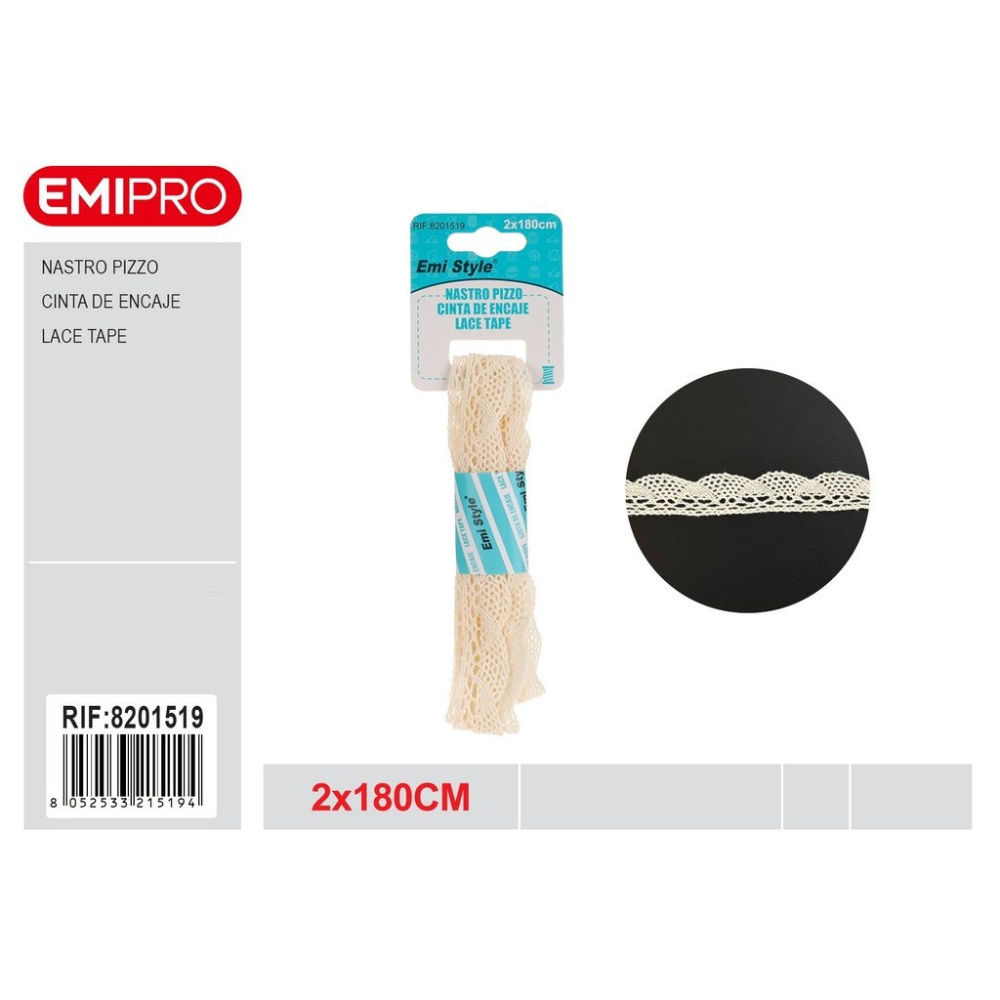 EMI Nastro di Pizzo Art.8201519 - 2x180cmEmi
