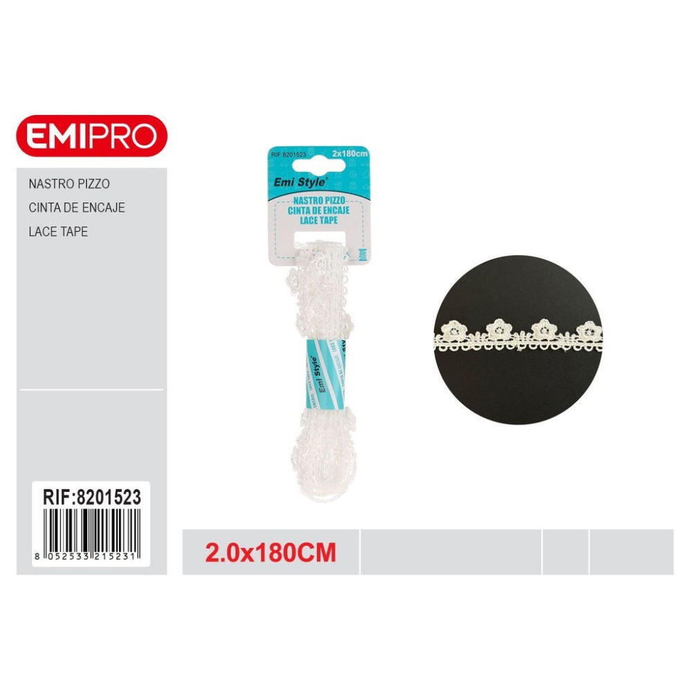 EMI Nastro di Pizzo Art.8201523 - 2x180cmEmi
