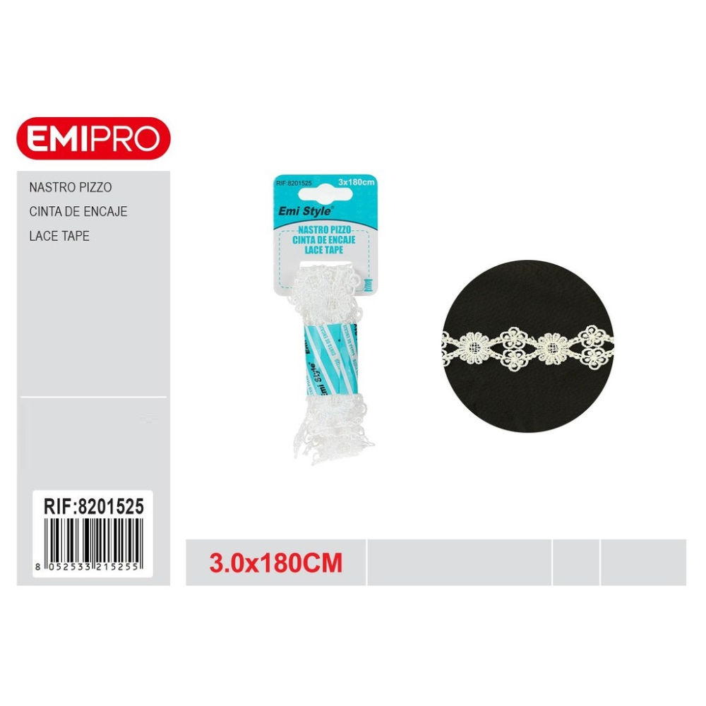 EMI Nastro di Pizzo Art.821525 - 3x180cmEmi