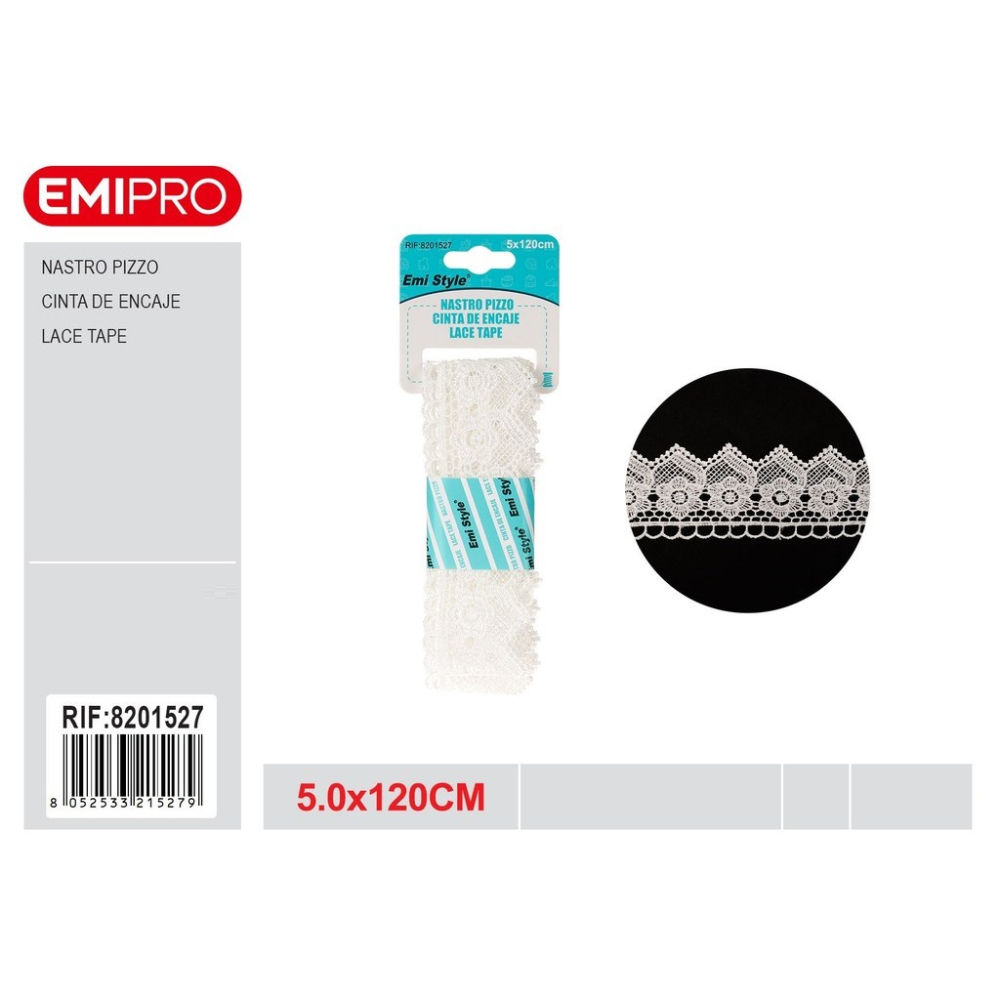 EMI Nastro di Pizzo Art.821527 - 5x120cmEmi