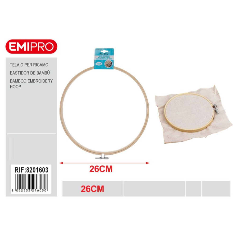 Emi Telaio da ricamo Tondo - 26cmEmi