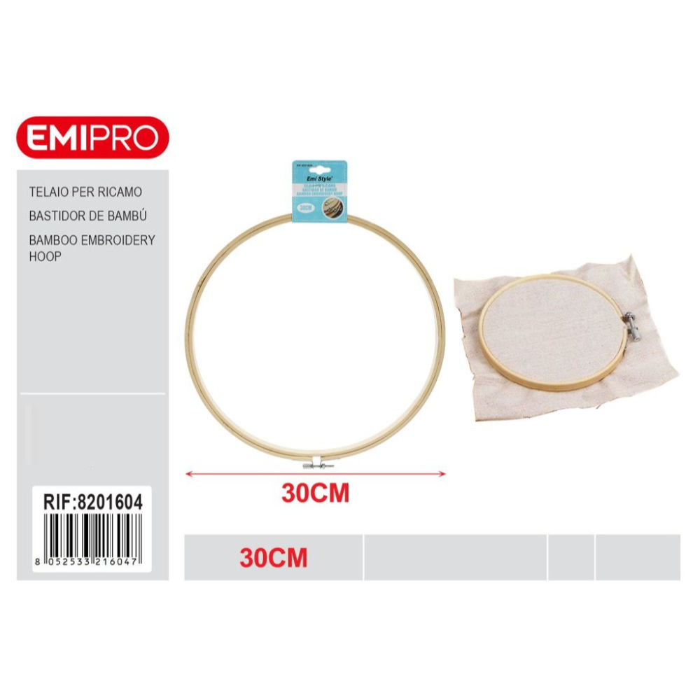 Emi Telaio da ricamo Tondo - 30cmEmi