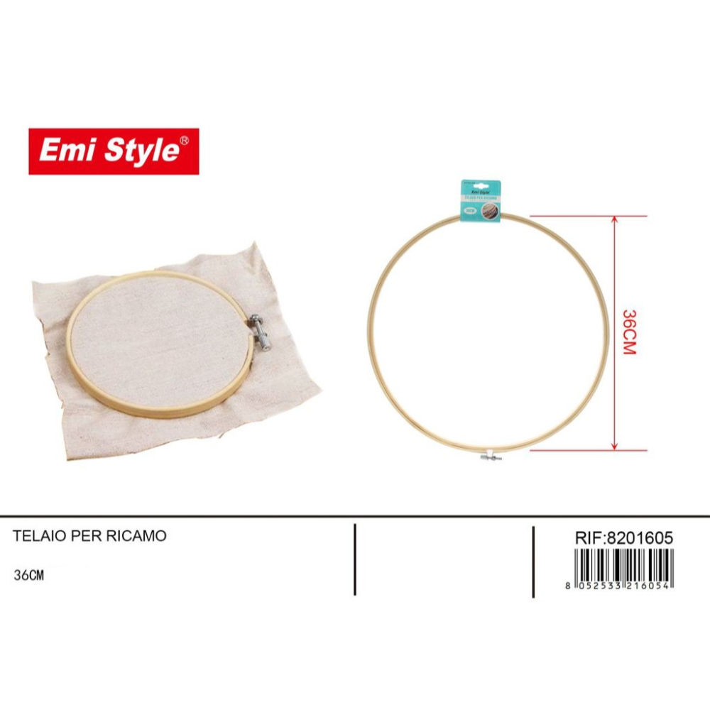 Emi Telaio da ricamo Tondo - Ø36cmEmi