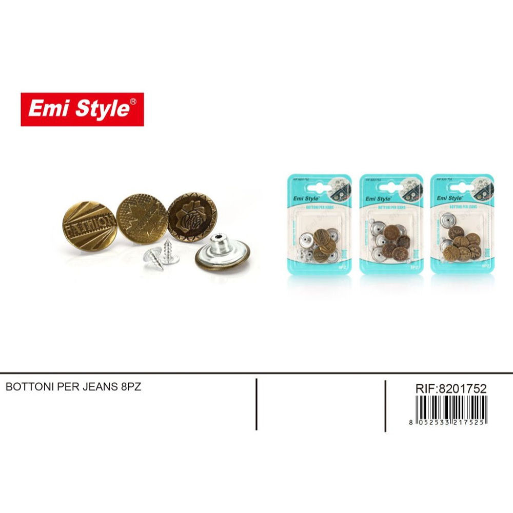 Emi Bottoni per Jeans - 8 PaiaEmi
