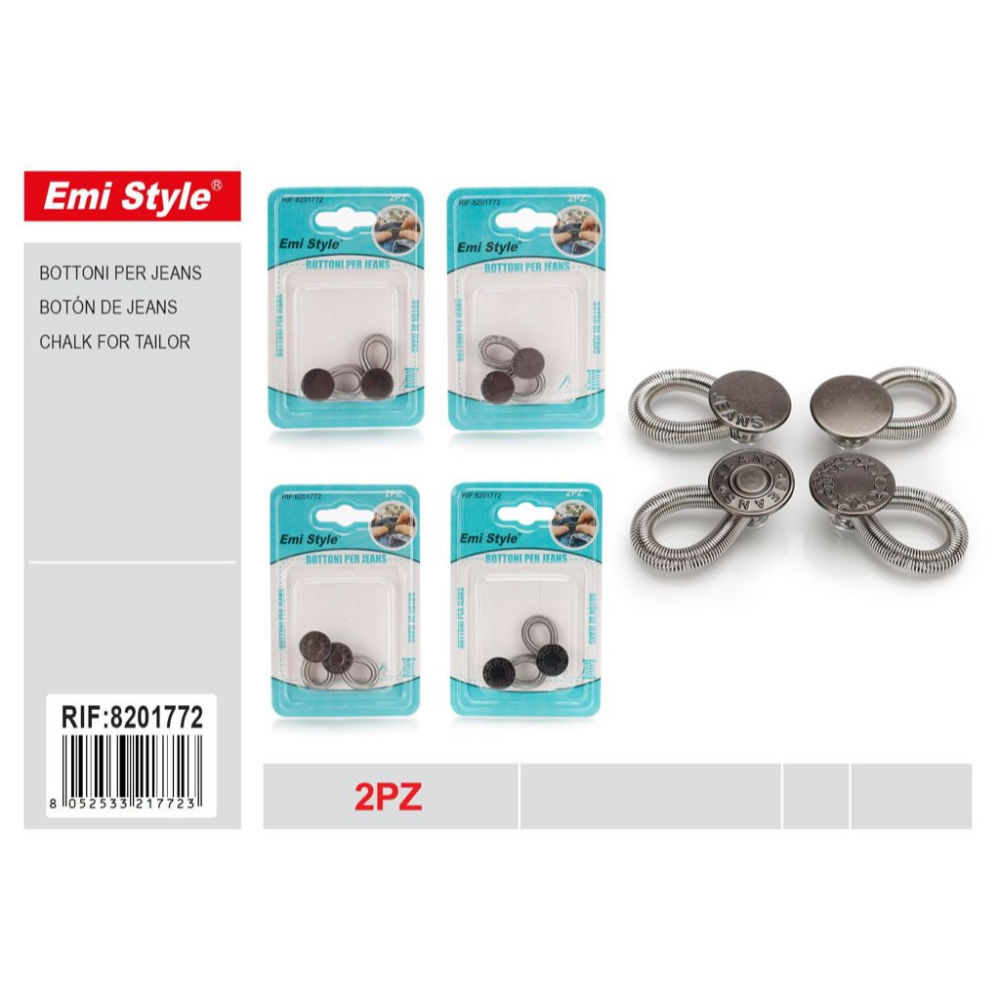 Emi Bottini di Estensione per Pantaloni - 2pzEmi