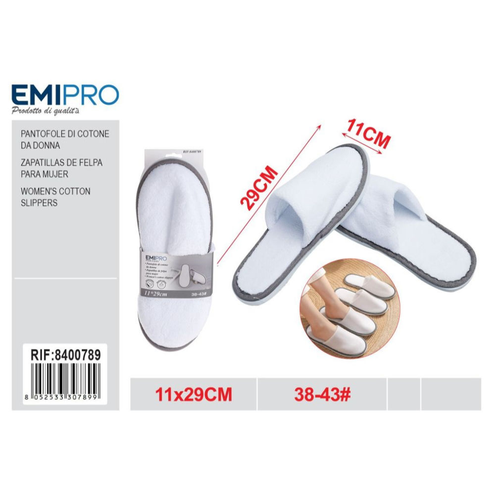 EMI Pantofole da Viaggio Uomo - 29x11cmEmi