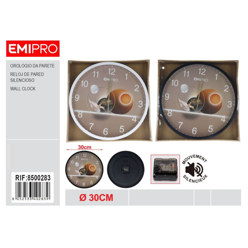 EMI Orologio da Parete 30cm - 8500283Emi