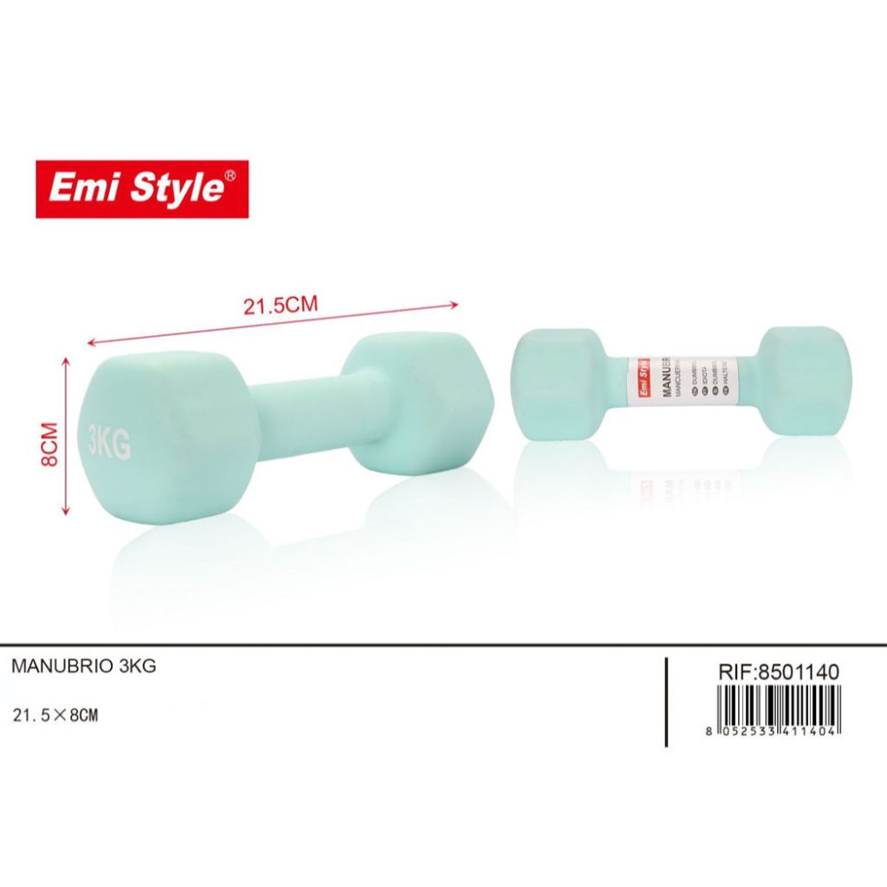 EMI MANUBRIO PALESTRA 3KG - CELESTEEmi