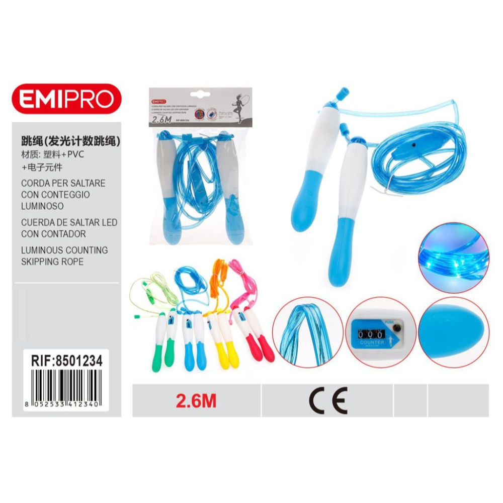 EMI CORDA PER SALTARE CON CONTEGGIO LUMINOSOEmi