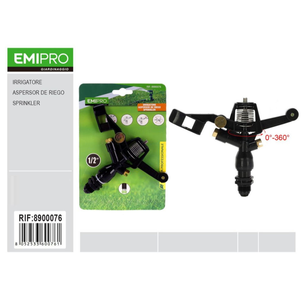 EMI Irrigatore 1/2" Rotazione 360°- 8900076Emi