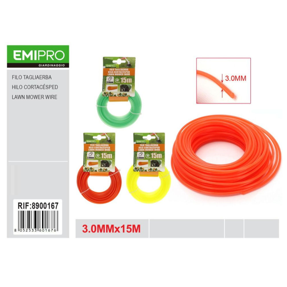 EMI Filo Tagliaerba - 3mm/15mEmi