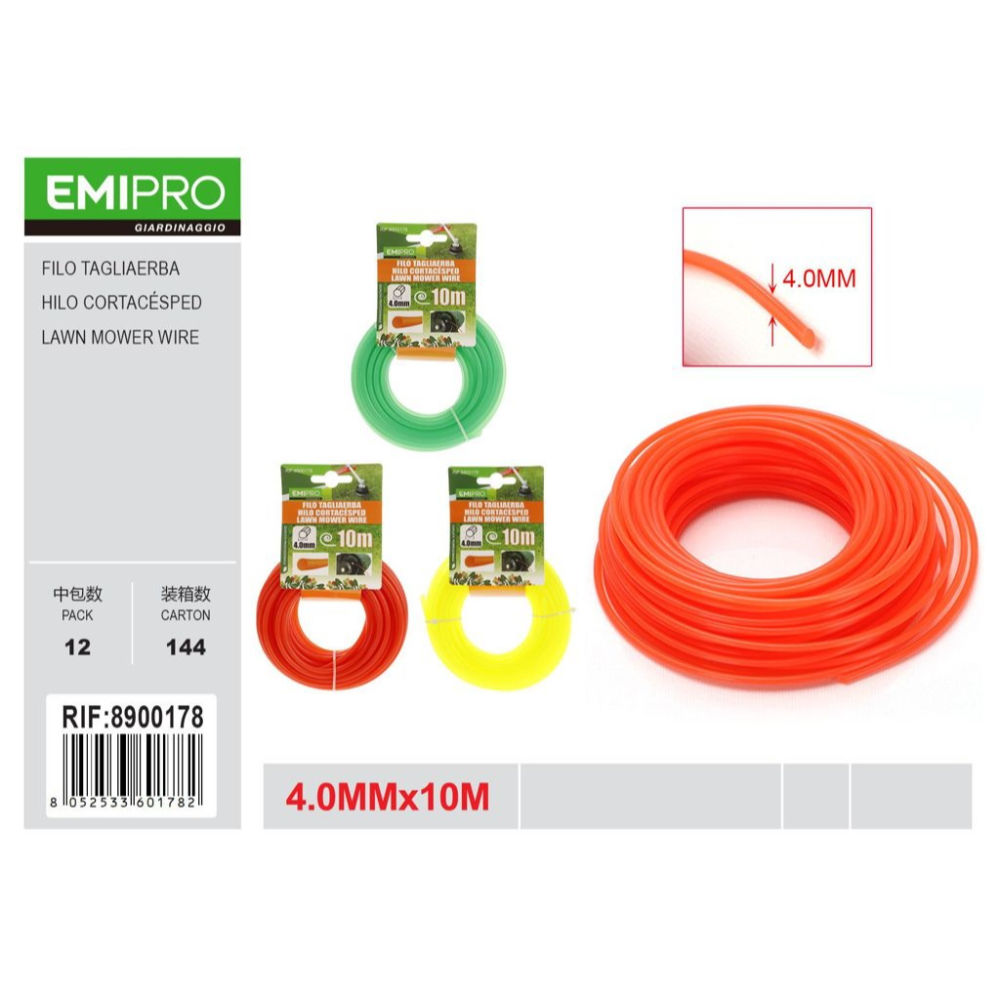 EMI Filo Tagliaerba - 4mm/10mEmi