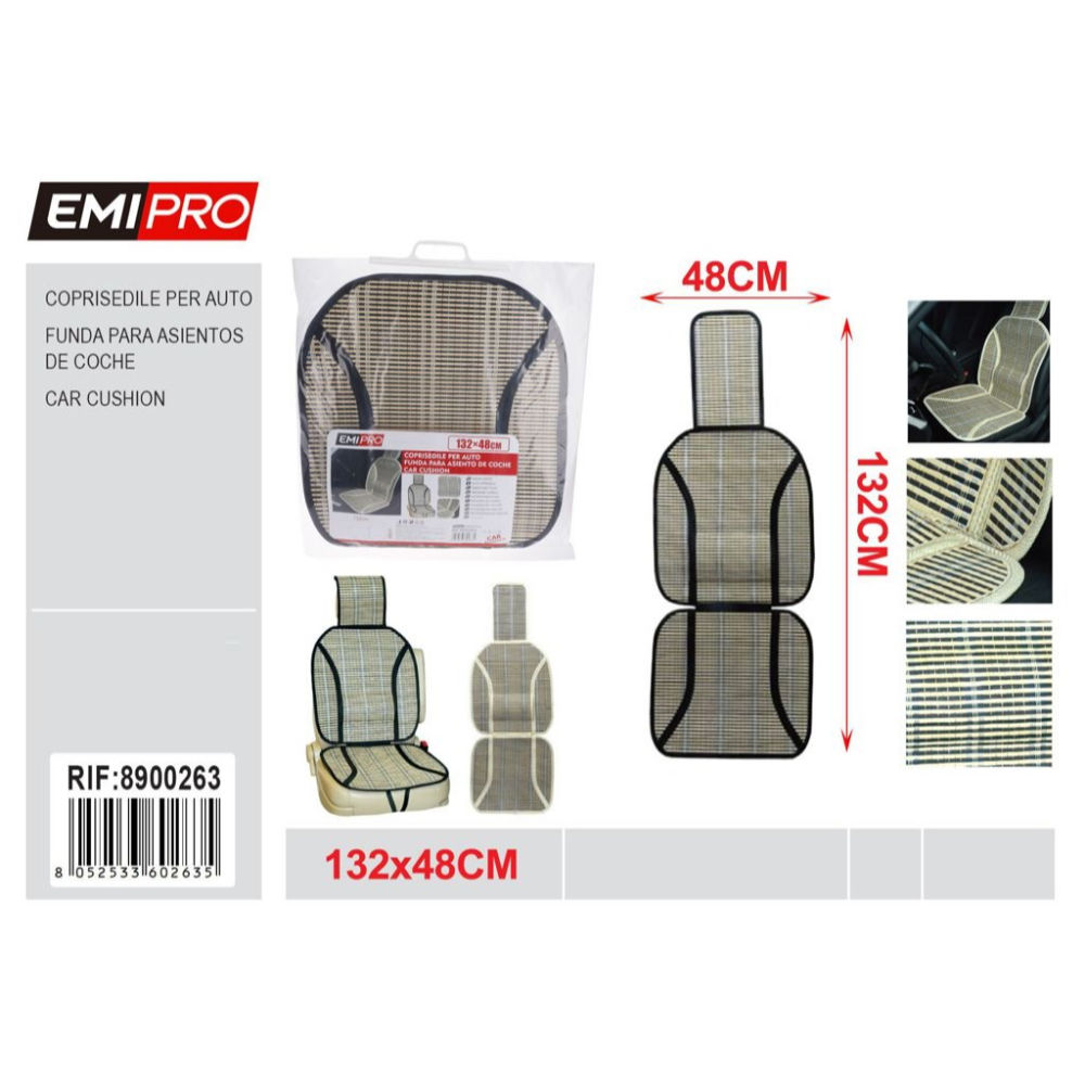 EMI COPRISEDILE AUTO IN BAMBÙ - 132x48CMEmi