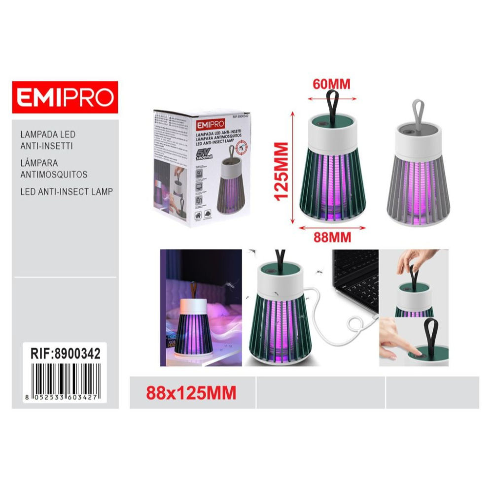 LAMPADA ANTIZANZARE PORTATILE - 8.8x12.5CMEmi