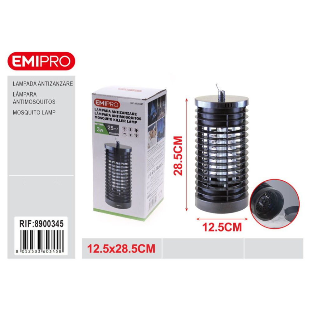 LAMPADA ANTIZANZARE CIRCOLARE 3W - 25m²Emi