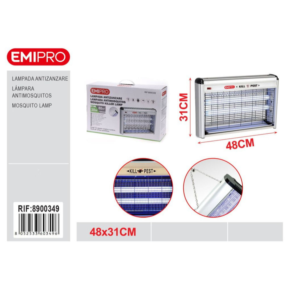 LAMPADA ANTIZANZARE 30W - 80m²Emi