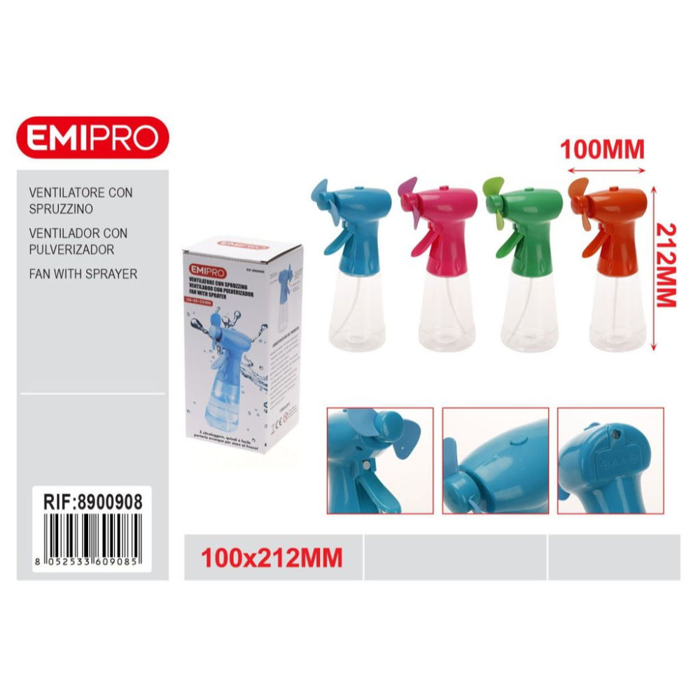 MINI VENTILATORE CON SPRUZZINOEmi