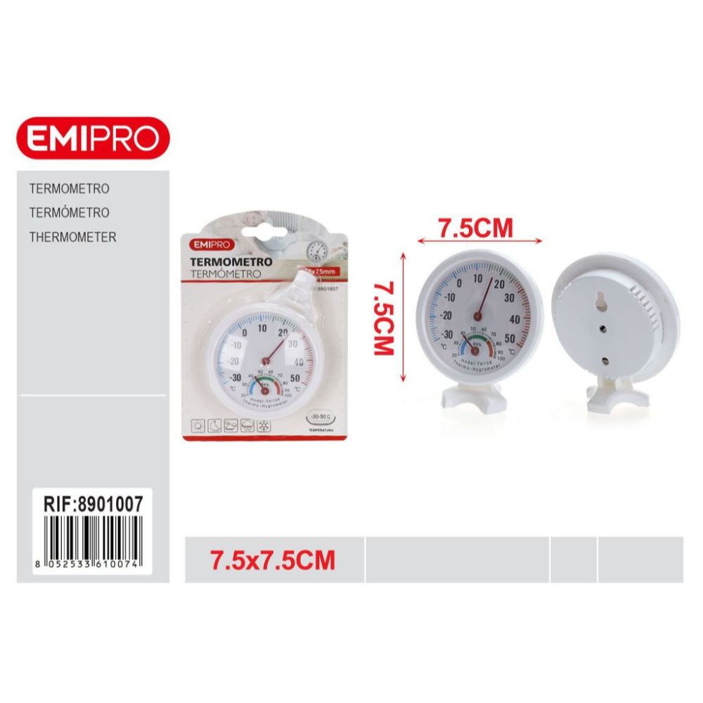 EMI Termometro-Igometro Analogico - Ø7,5cmEmi