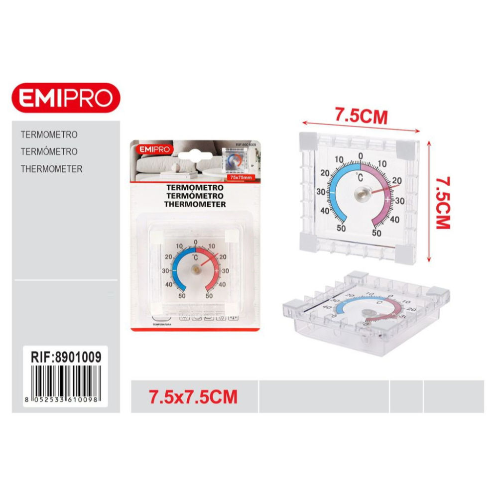 EMI Termometro Analogico - 7,5x7,5cmEmi