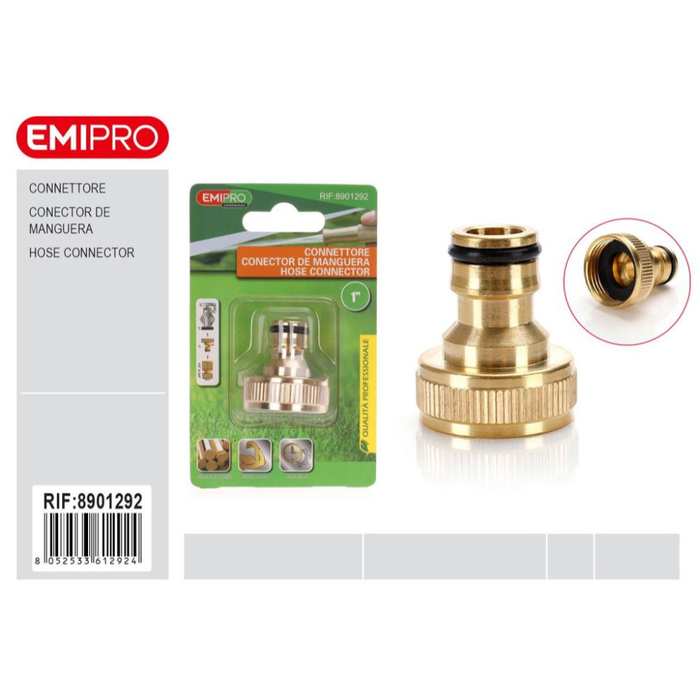 EMI Connettore Rapido in Ottone 1"Emi