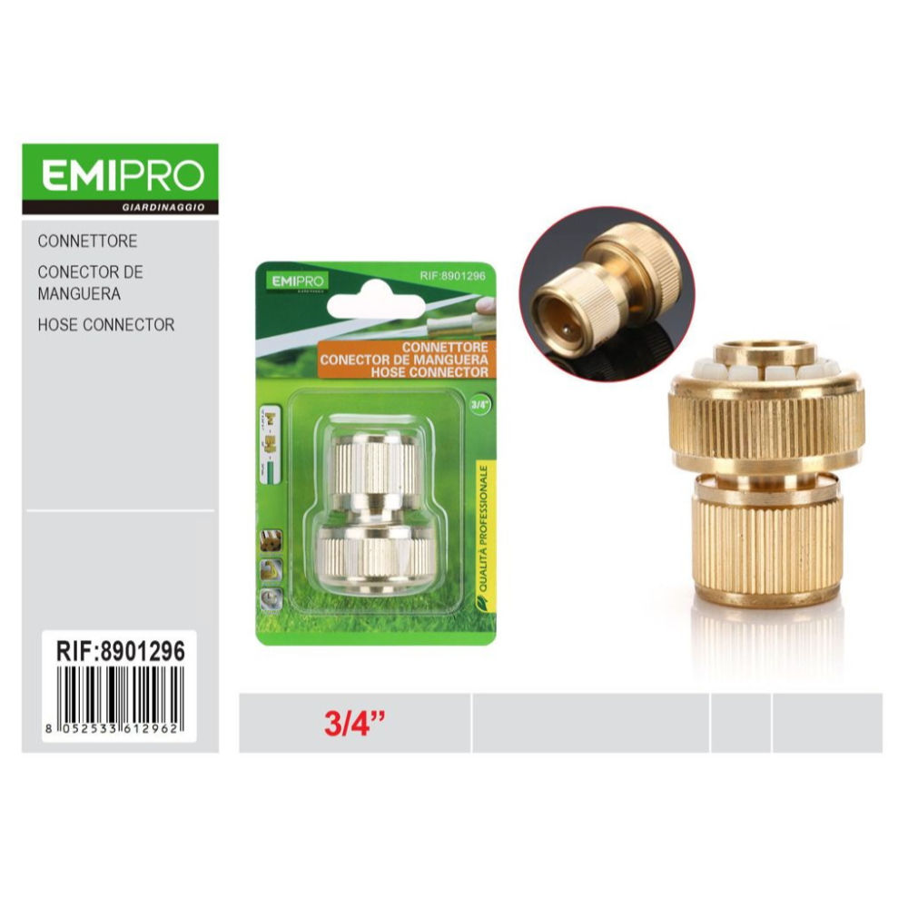 EMI Connettore Rapido in Ottone 3/4"Emi