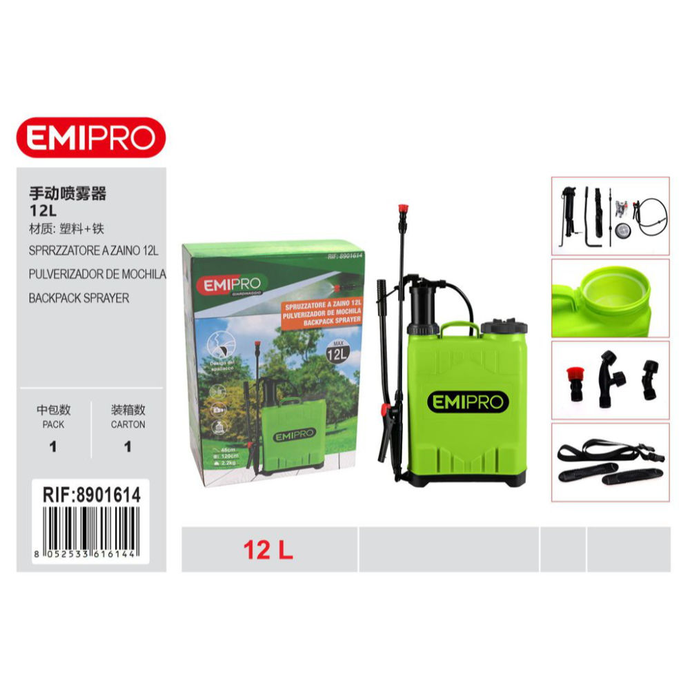 EMI Spruzzatore a Zaino - 12LEmi