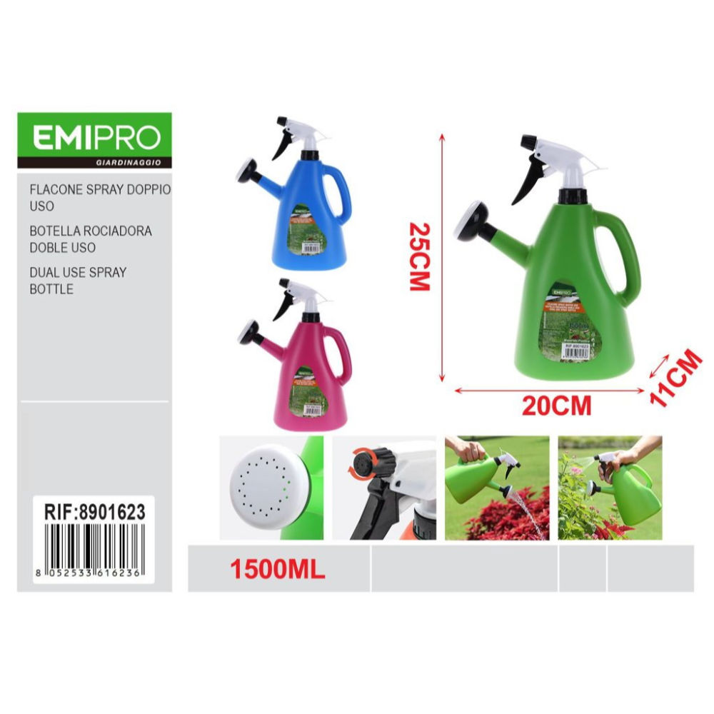 EMI Annaffiatoio Spray Doppio Uso - 1500mlEmi