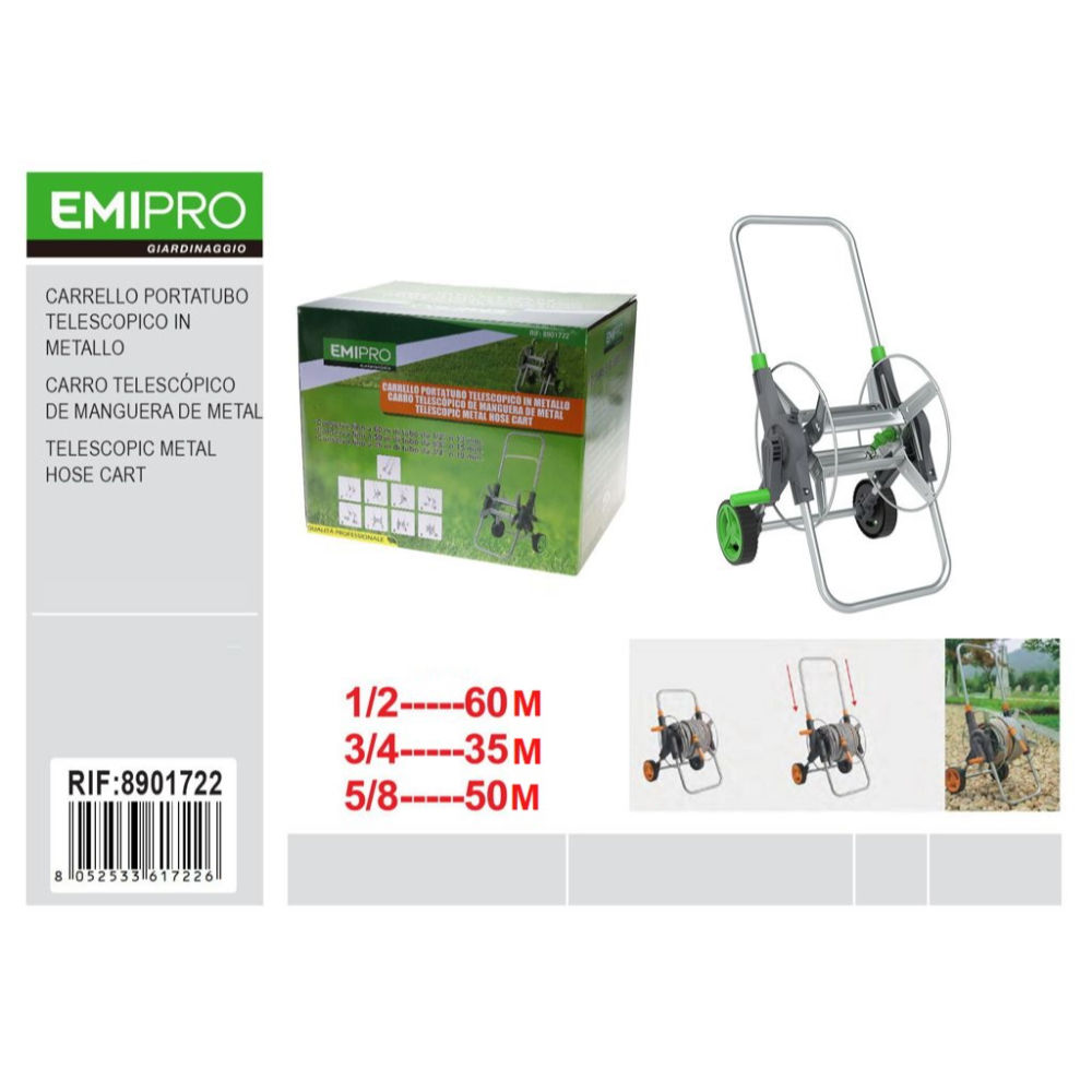 EMI Carello Portatubo Telescopico in MetalloEmi