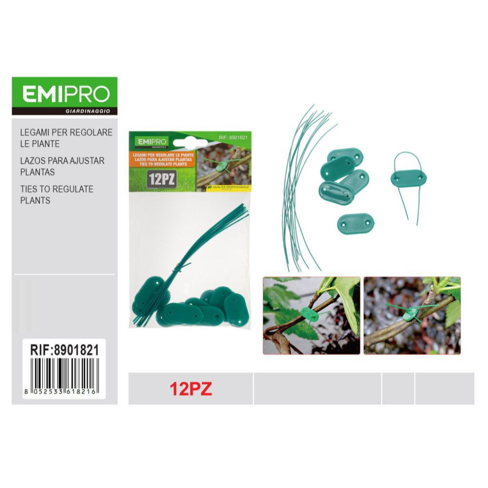 EMI Kit di Fissaggio da Giardino - 12pzEmi