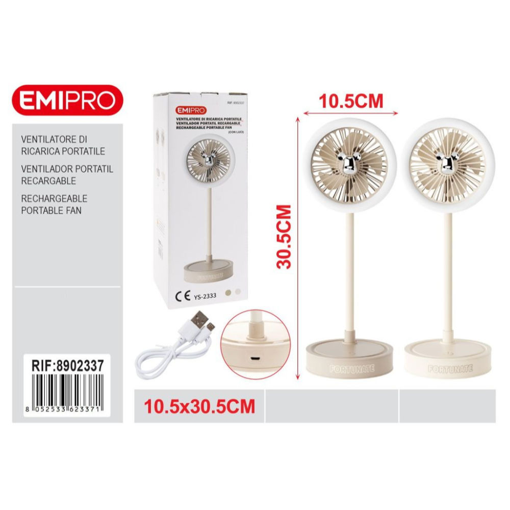 MINI VENTILATORE DA SCRIVANIA - 30.5CMEmi