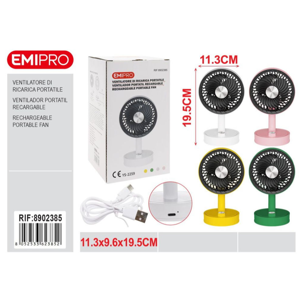 MINI VENTILATORE DA SCRIVANIA - TURBOEmi