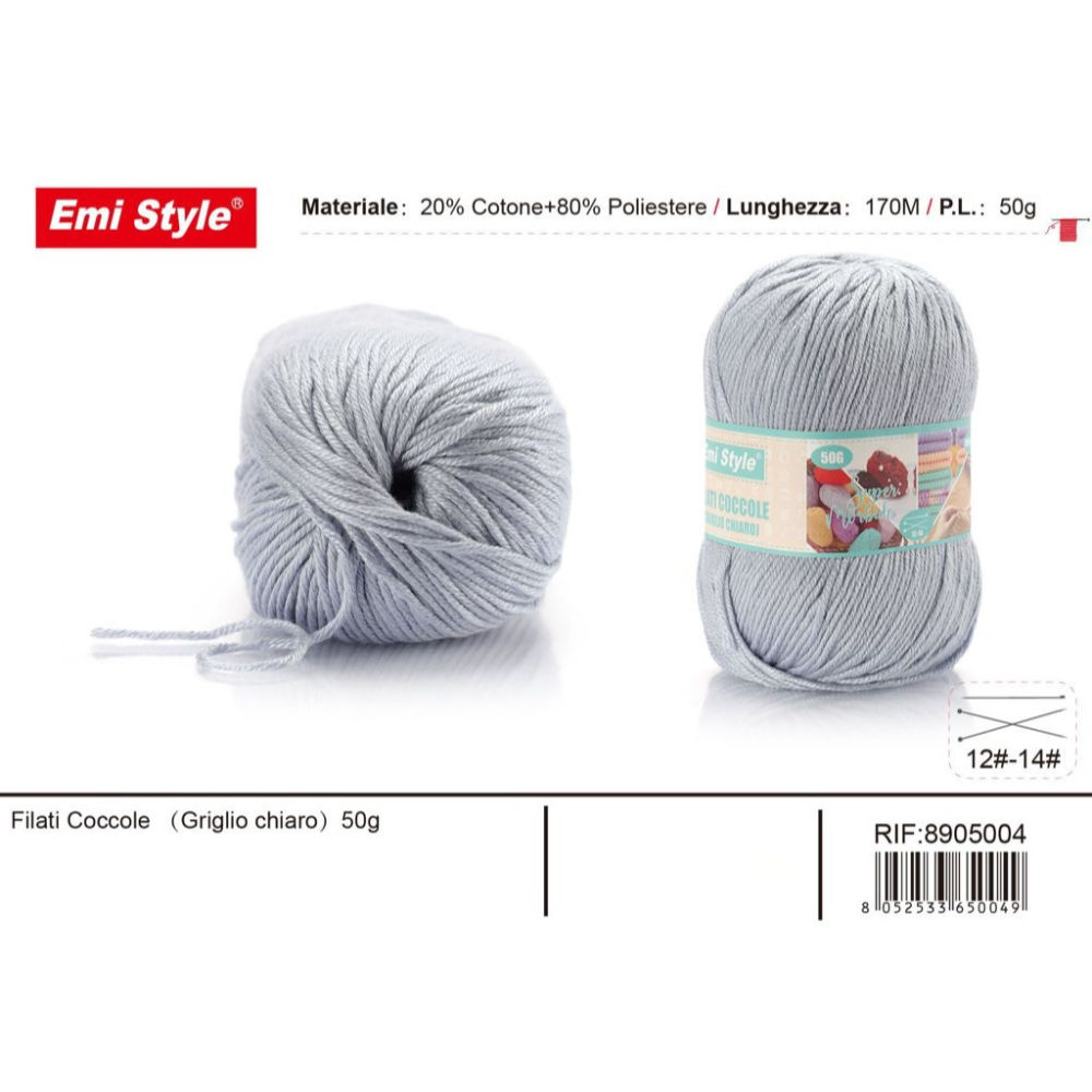Emi Filato Sofia 50g/170m - Grigio ChiaroEmi