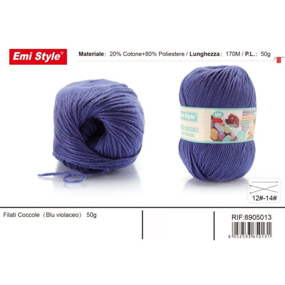 Emi Filato Sofia 50g/170m - Blu ViolaceoEmi