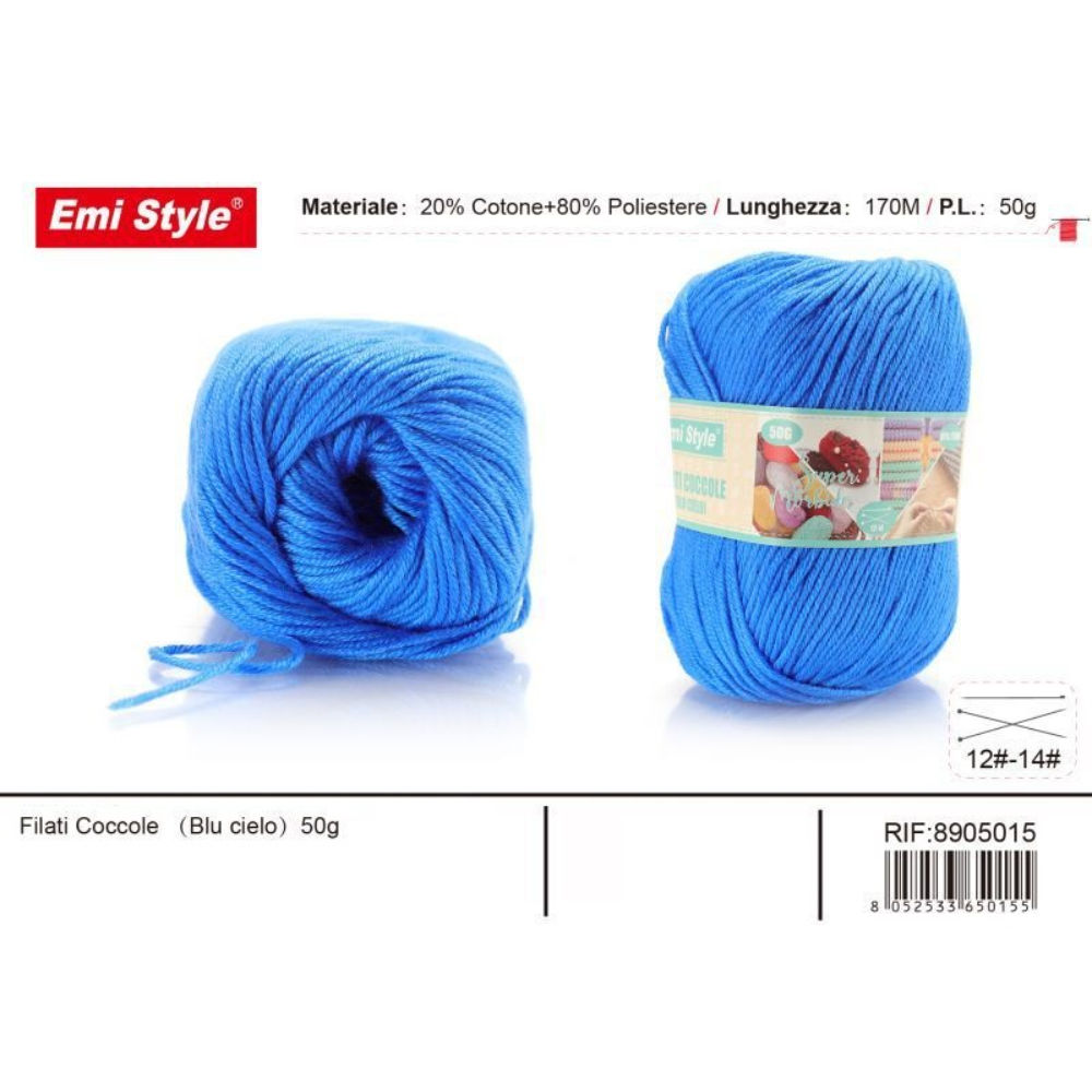 Emi Filato Sofia 50g/170m - Blu CieloEmi