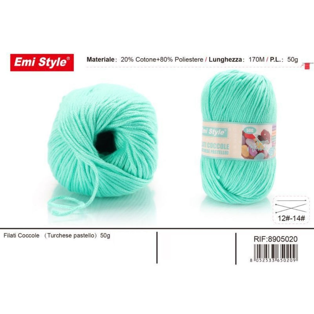 Emi Filato Sofia 50g/170m - Turchese PastelloEmi