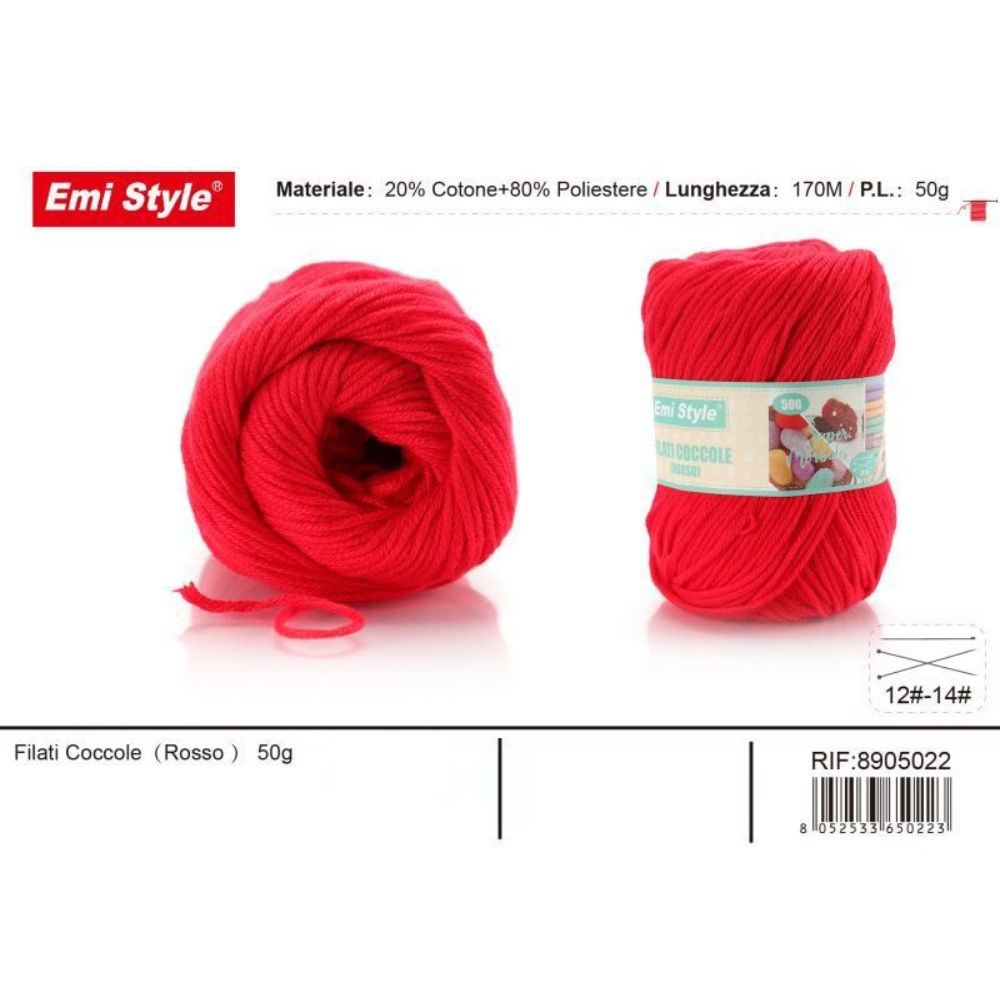 Emi Filato Sofia 50g/170m - RossoEmi