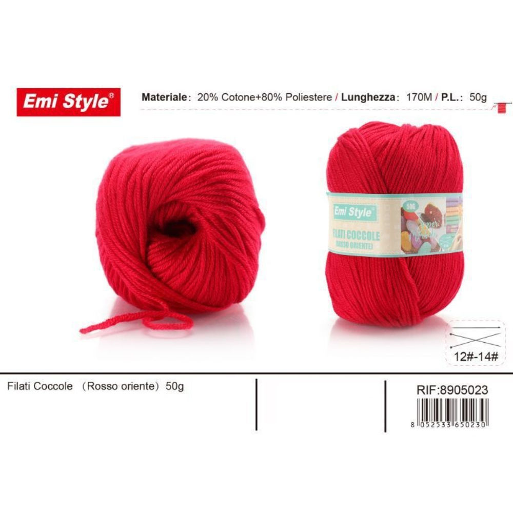 Emi Filato Sofia 50g/170m - Rosso OrienteEmi