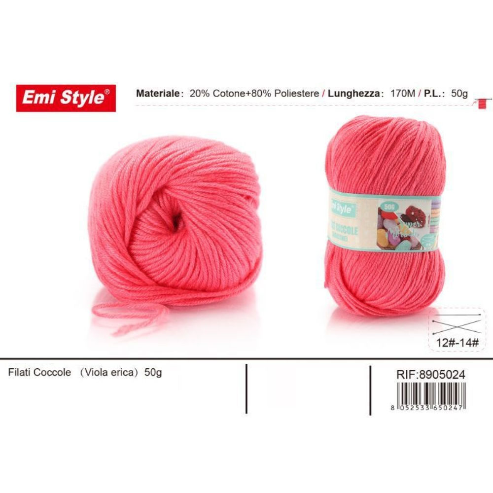 Emi Filato Sofia 50g/170m - Viola EricaEmi