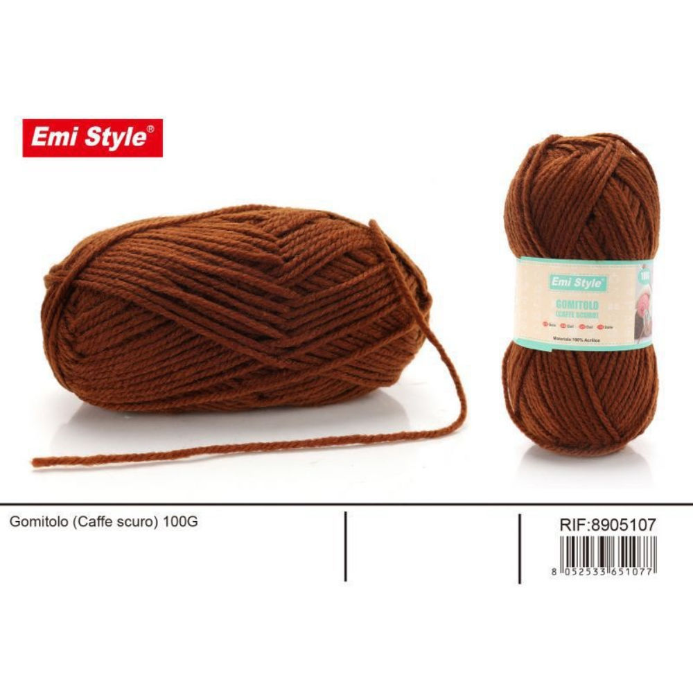Emi Filato Gomitolo 100g - Caffè ScuroEmi