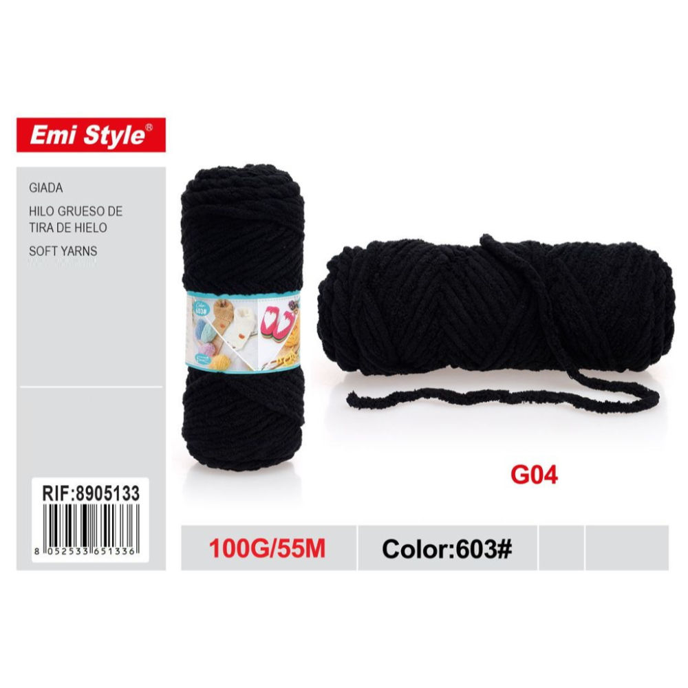 Emi Filato Giada 100g/55m - NeroEmi