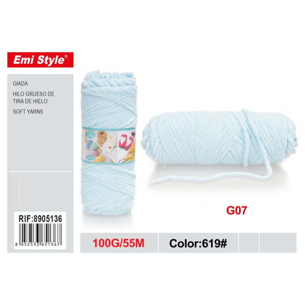 Emi Filato Giada 100g/55m - Azzurro ChiaroEmi