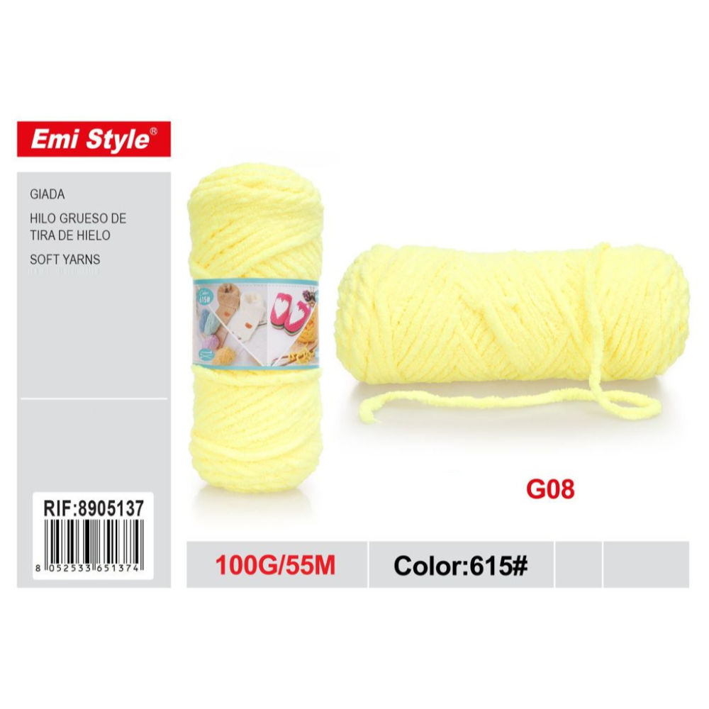 Emi Filato Giada 100g/55m - Giallo PallidoEmi