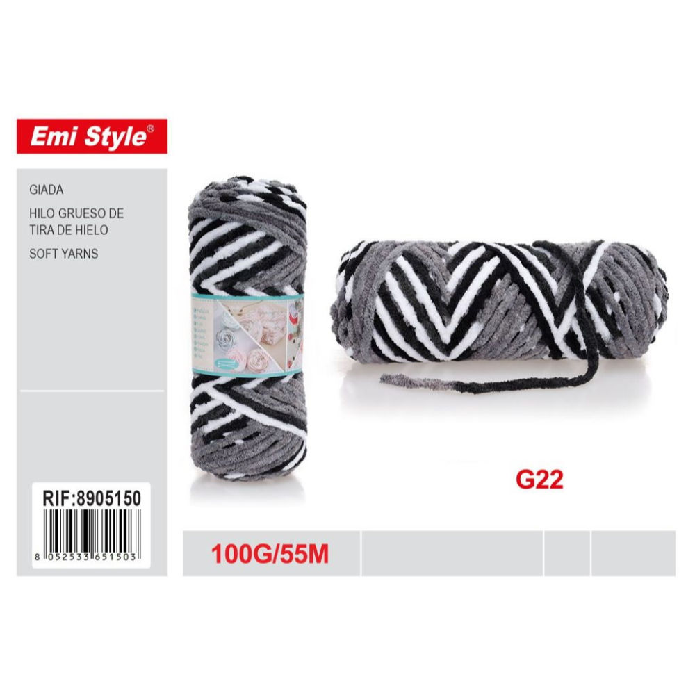 Emi Filato Giada 100g/55m - Tricolore NeutroEmi