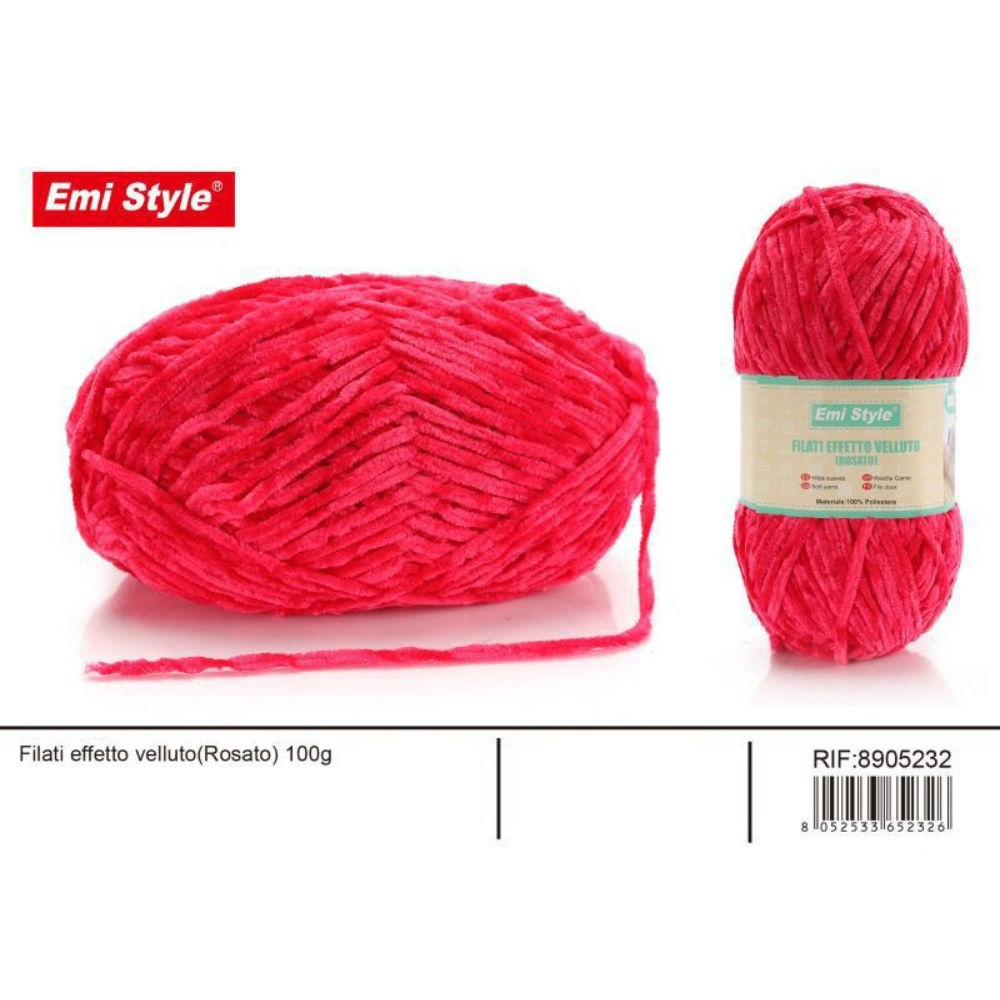 Emi Filato effetto Velluto 100g/245m - RosatoEmi