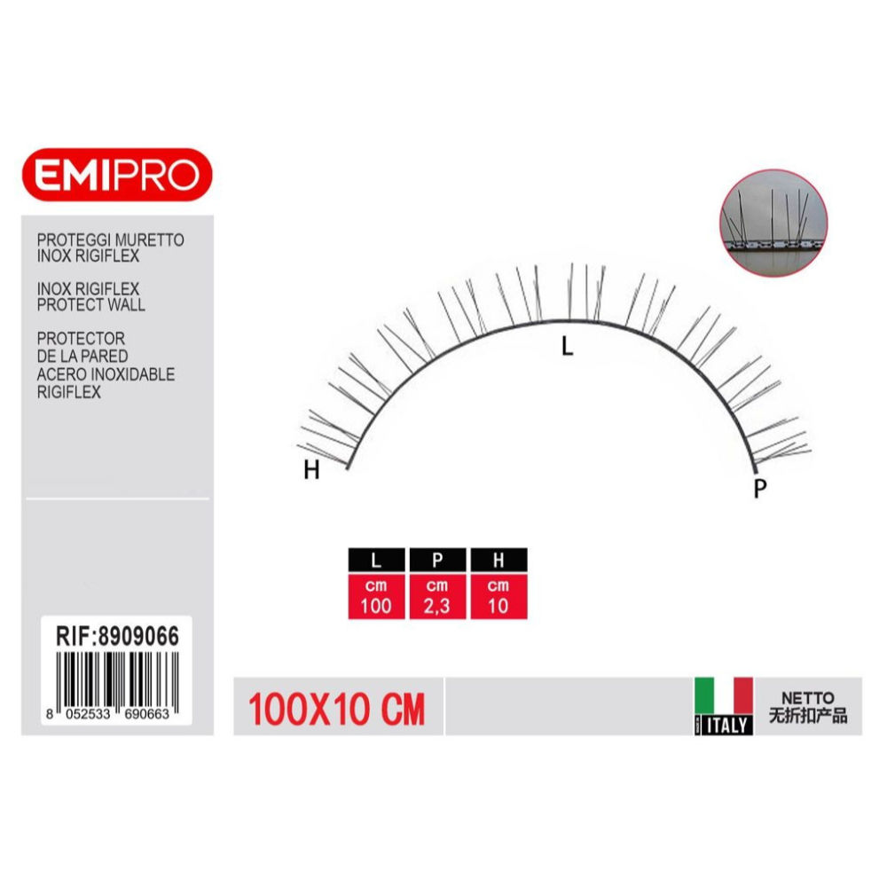 EMI Dissuasore per Uccelli - 10x100cmEmi