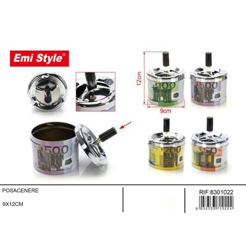 EMI Posacenere con Coperchio - 9x12CMEmi